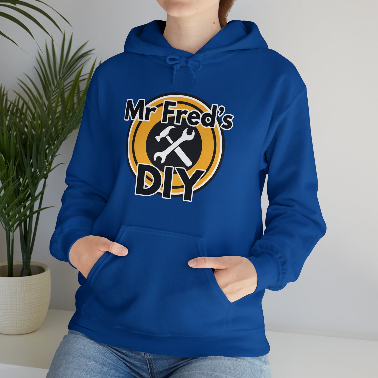 Pull-Over Hooded Sweatshirt Royal Blue