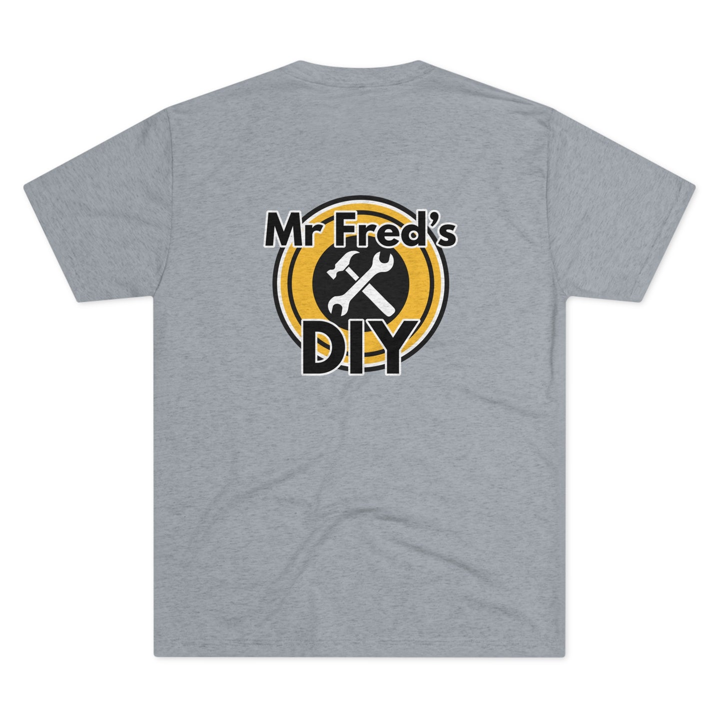 Mr Fred's Logo Tri-Blend Crew Heather Grey (Unisex)