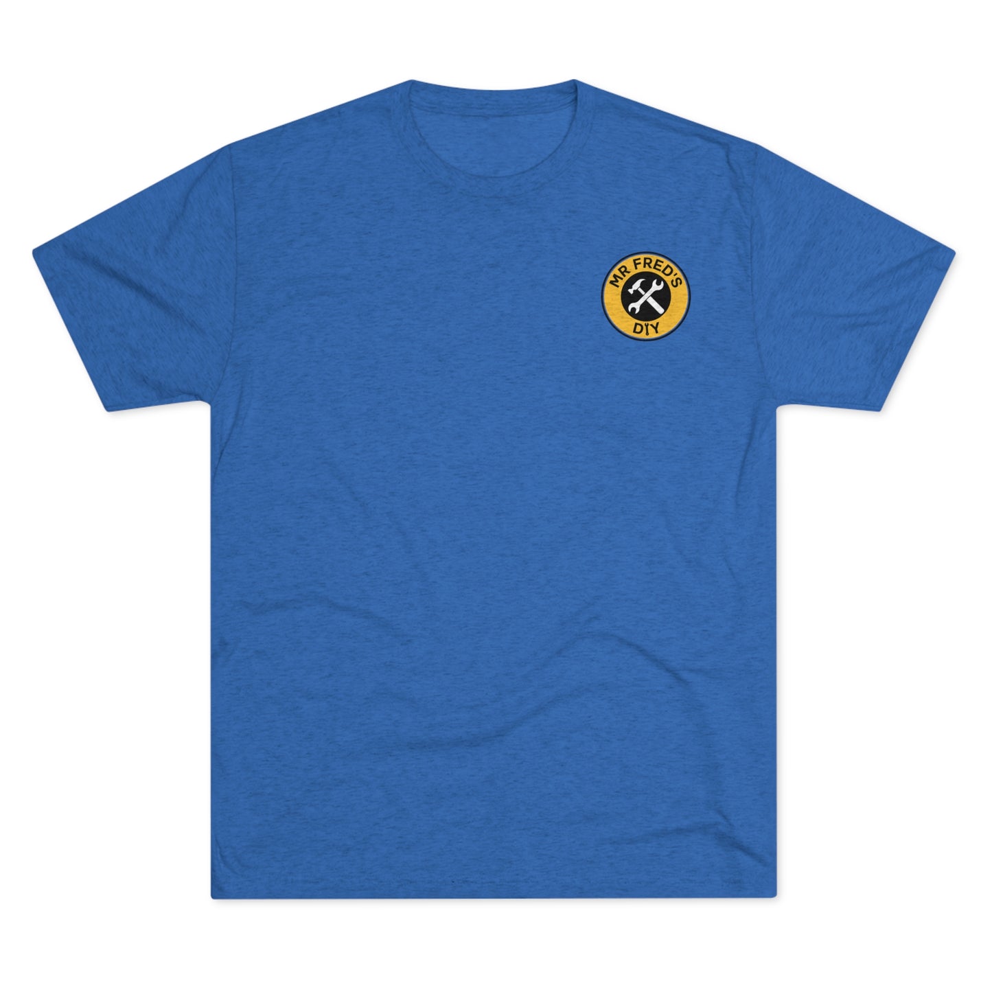 Mr Fred's Logo Tri-Blend Crew Tee Royal Blue (Unisex)