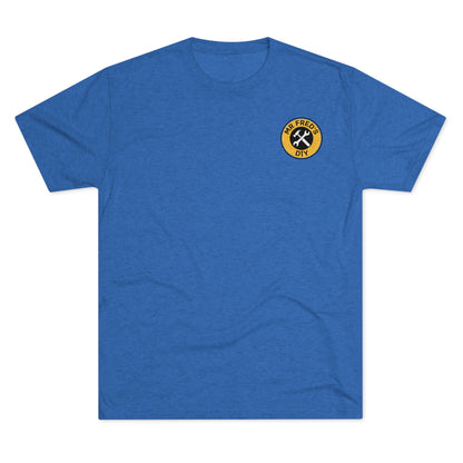 Mr Fred's Logo Tri-Blend Crew Tee Royal Blue (Unisex)