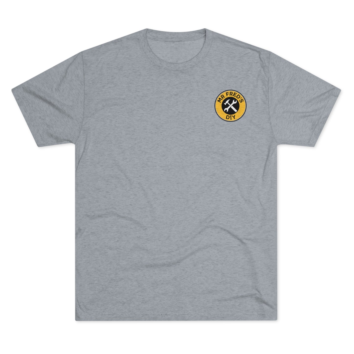 Mr Fred's Logo Tri-Blend Crew Heather Grey (Unisex)