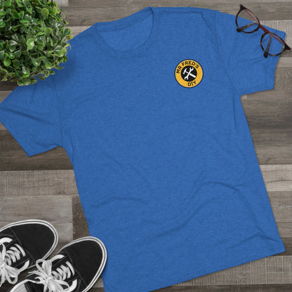 Mr Fred's Logo Tri-Blend Crew Tee Royal Blue (Unisex)