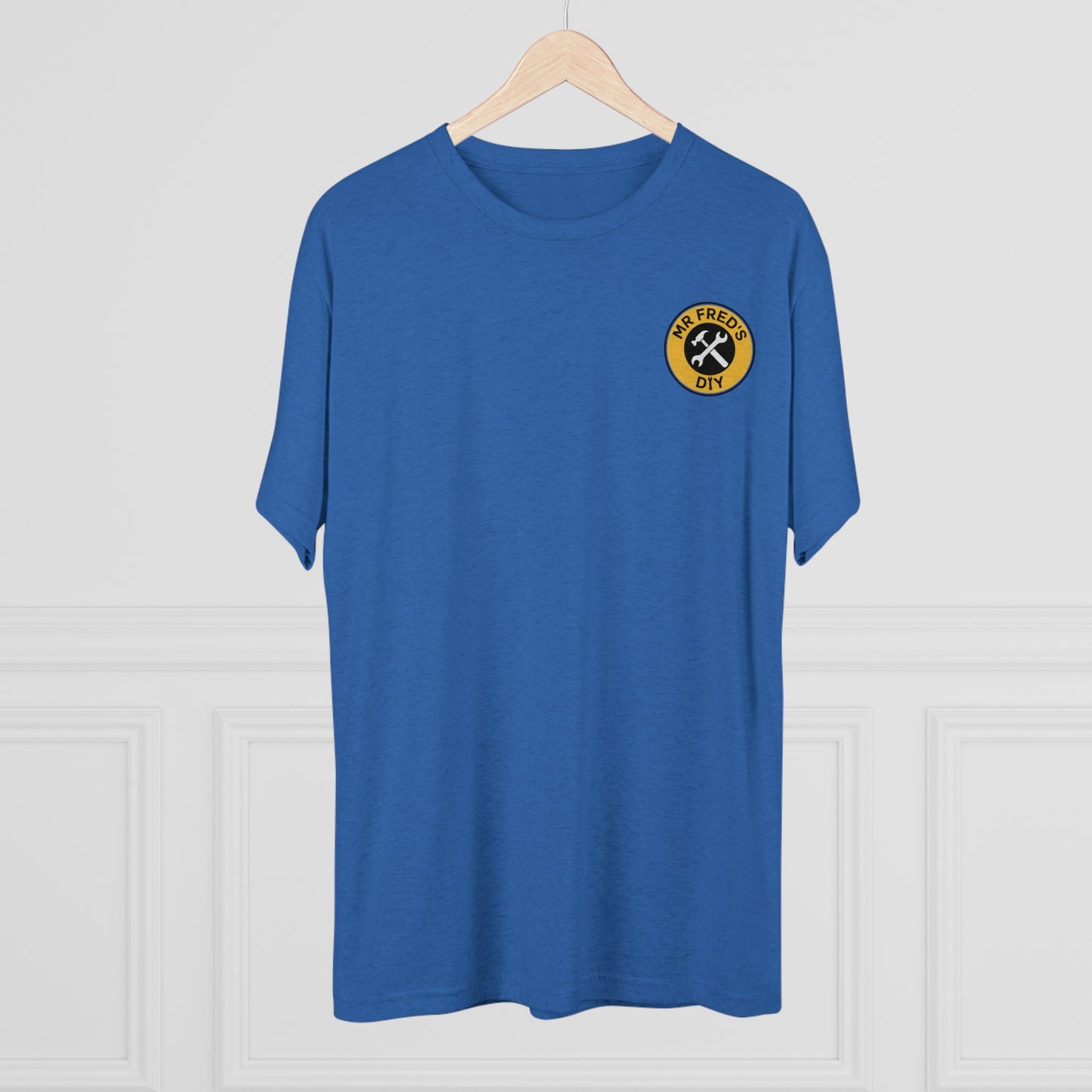 Mr Fred's Logo Tri-Blend Crew Tee Royal Blue (Unisex)